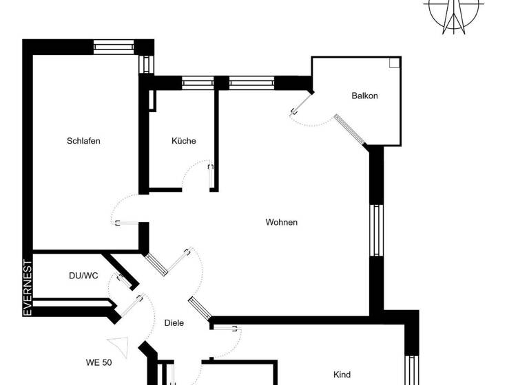 Wohnung zum Kauf 235.000 € 3 Zimmer 78,9 m² 1. Geschoss Benrath Düsseldorf 40597
