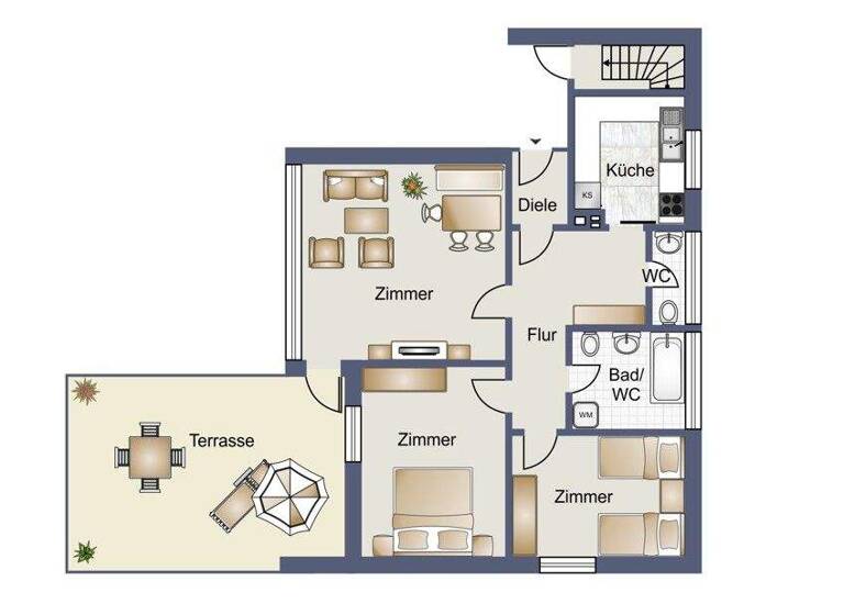 Bungalow zum Kauf 350.000 € 3 Zimmer 68,6 m² 545 m² Grundstück Eversten Oldenburg / Eversten 26131