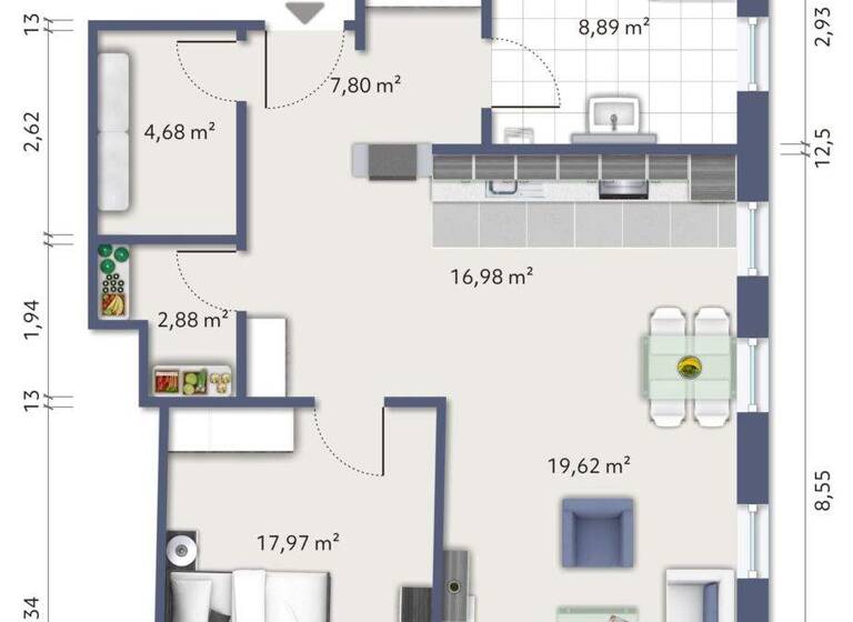 Wohnung zum Kauf provisionsfrei 290.000 € 3 Zimmer 78,8 m² Weikersheim 97990