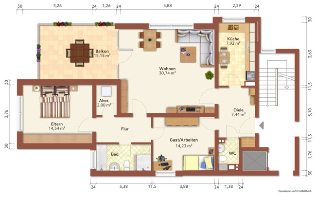 Wohnung zum Kauf 749.000 € 3 Zimmer 98,7 m²<br/>Wohnfläche EG<br/>Geschoss Braunsfeld Köln 50933