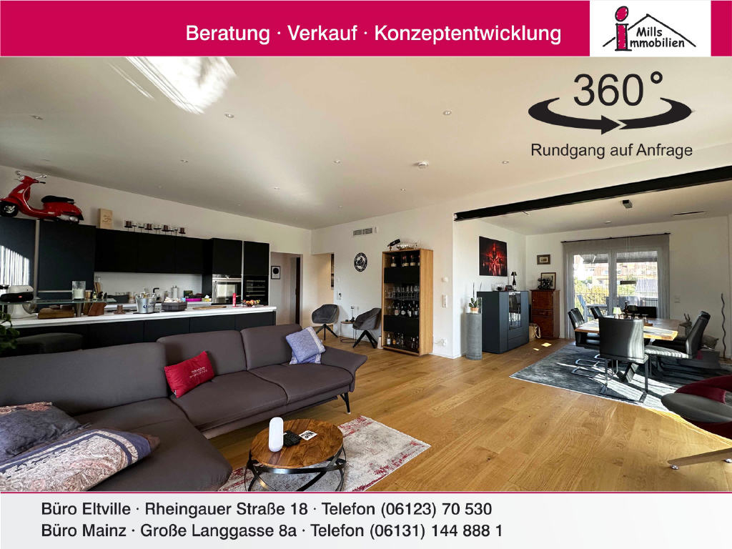 Penthouse zum Kauf 1.090.000 € 4 Zimmer 151 m²<br/>Wohnfläche 5.<br/>Geschoss Eltville Eltville am Rhein 65343