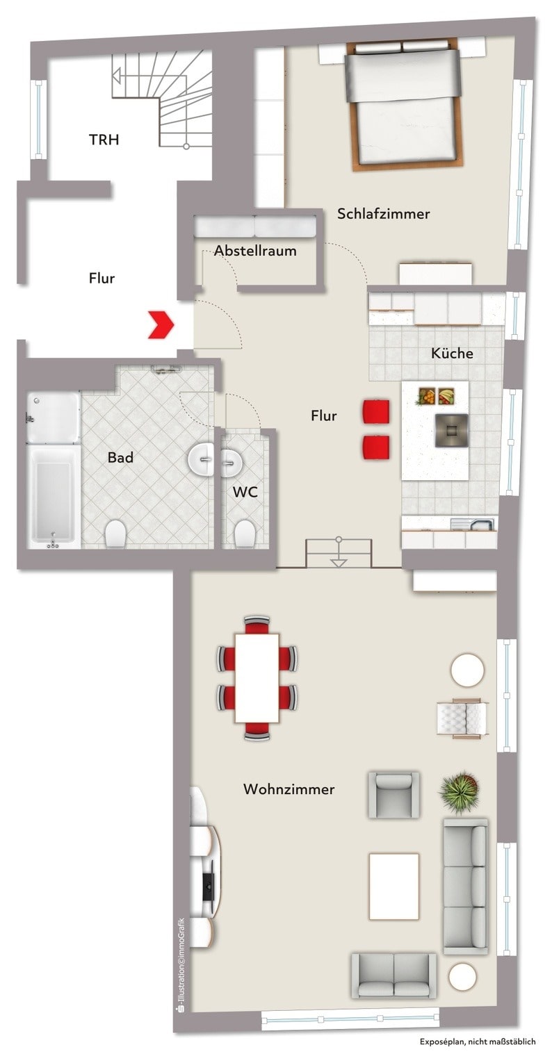 Wohnung zur Miete 950 € 2 Zimmer 98 m²<br/>Wohnfläche ab sofort<br/>Verfügbarkeit Rothenburg Rothenburg 91541