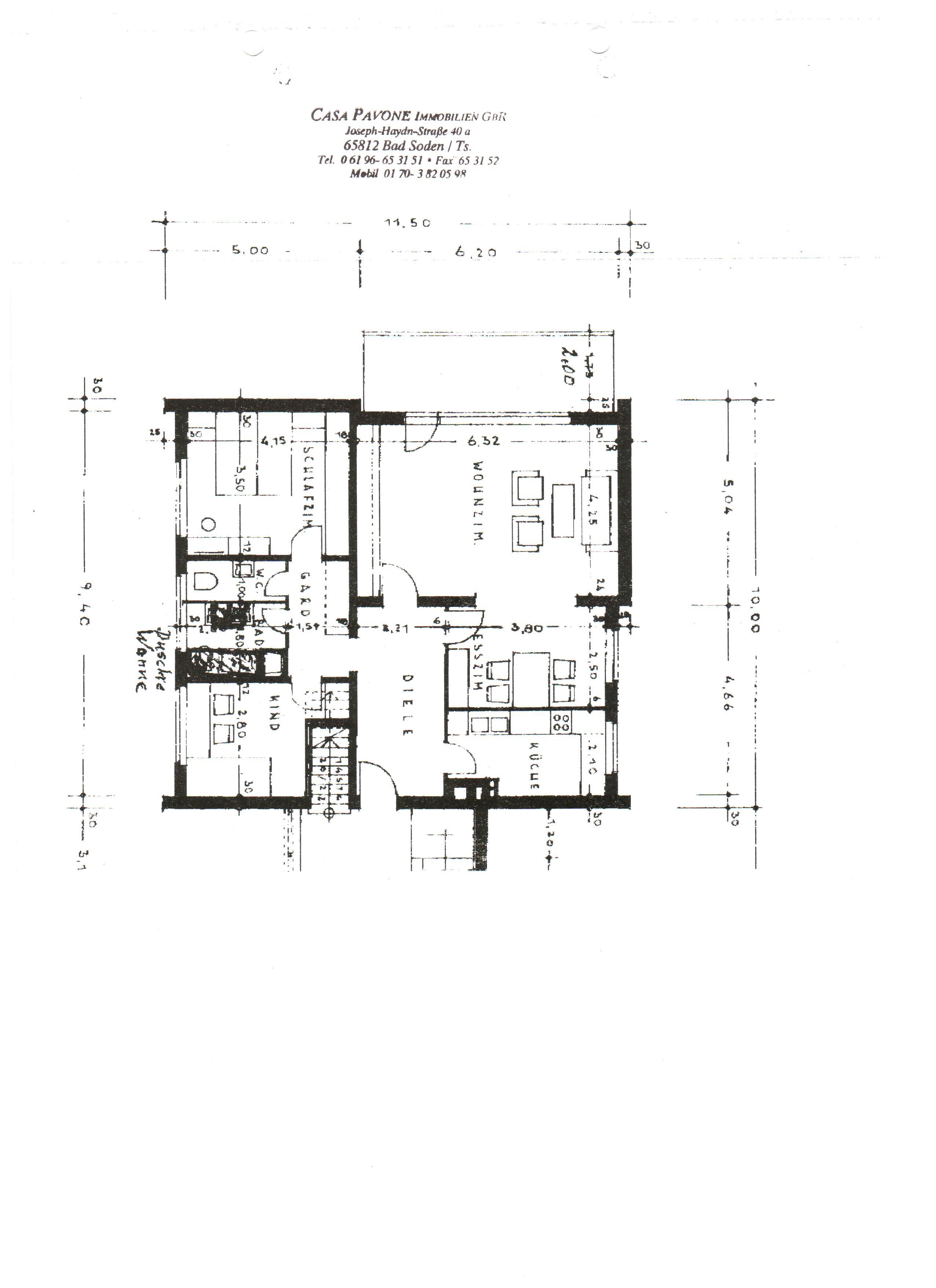 Wohnung zur Miete 1.480 € 3 Zimmer Bad Soden Bad Soden 65812