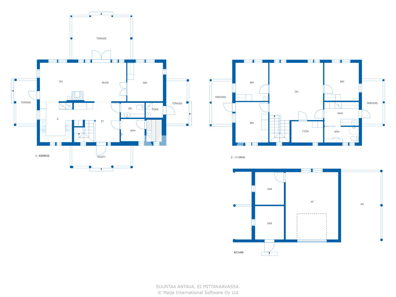 Einfamilienhaus zum Kauf 209.000 € 7 Zimmer 153,7 m²<br/>Wohnfläche 5.290 m²<br/>Grundstück Vähälänkuja Siikajoki 92350