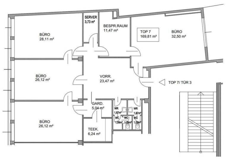 Bürofläche zur Miete 21 € 170 m² Bürofläche Wien 1010