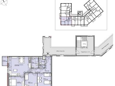 Wohnung zur Miete - Erstbezug nur mit Wohnberechtigungsschein 630 € 4 Zimmer 105 m² 2. Geschoss frei ab sofort Familie-Cohn-Str.2 Vier Boizenburg/Elbe 19258