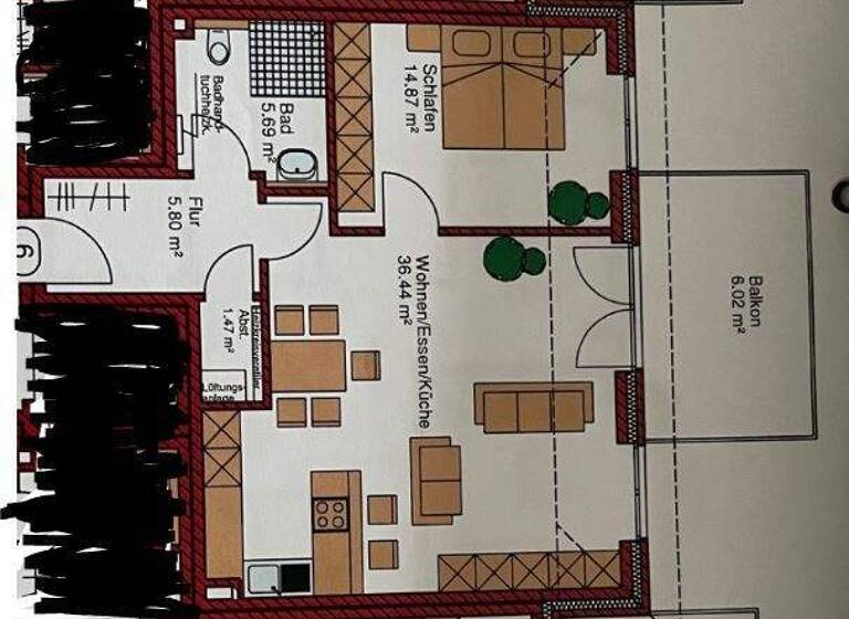 Wohnung zur Miete 790 € 2 Zimmer 70,3 m² Geschoss 1/2 frei ab 01.03.2026 Bruchstraße 5 Holzhausen Georgsmarienhütte 49124