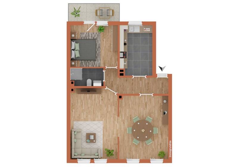 Wohnung zum Kauf 195.000 € 3 Zimmer 71 m² 2. Geschoss Neustadt Flensburg 24939