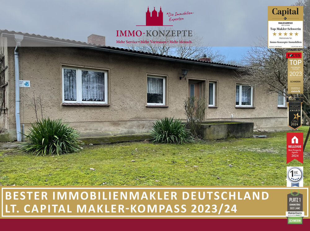 Einfamilienhaus zum Kauf 85.000 € 4 Zimmer 97 m²<br/>Wohnfläche 3.221 m²<br/>Grundstück Prestin Bülow / Prestin 19089