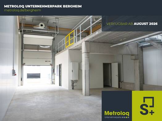 Lagerhalle zur Miete - Erstbezug provisionsfrei 1.550 € 205 m² Lagerfläche Willy-Messerschmitt-Straße Paffendorf Bergheim 50126