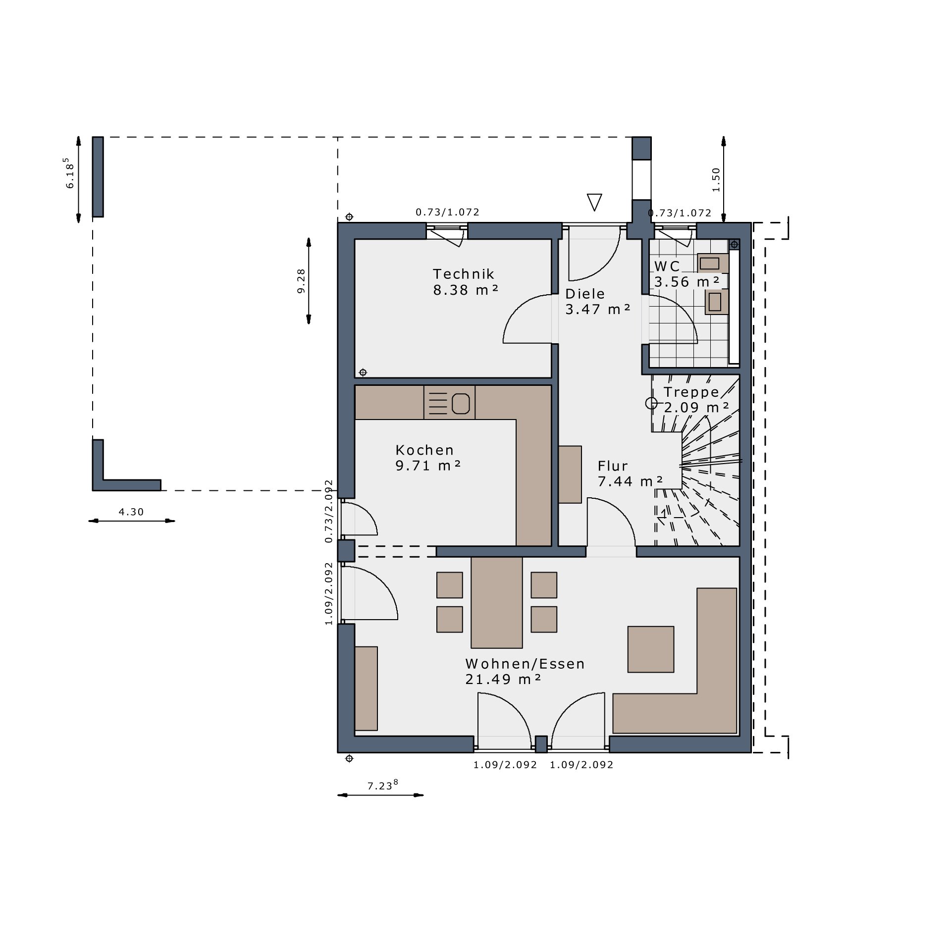 Doppelhaushälfte zum Kauf provisionsfrei 598.100 € 4 Zimmer 111 m²<br/>Wohnfläche 440 m²<br/>Grundstück Strecknitz / Rothebeck Lübeck 23560