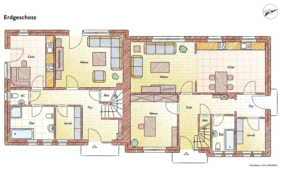 Mehrfamilienhaus zum Kauf 345.000 € 11 Zimmer 212 m²<br/>Wohnfläche 739 m²<br/>Grundstück Märschendorf Lohne 49393