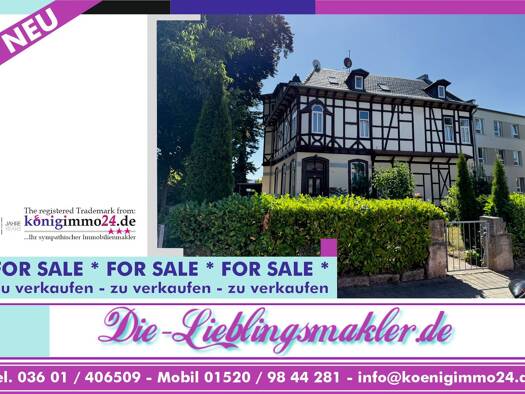 Mehrfamilienhaus zum Kauf 449.000 € 7 Zimmer 405 m² 1.040 m² Grundstück Mühlhausen Mühlhausen/Thüringen 99974