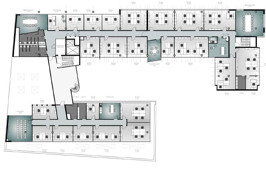 Bürogebäude zur Miete provisionsfrei 12 € 1.191 m²<br/>Bürofläche Wöhrd Nürnberg 90489