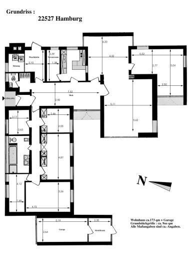 Haus zum Kauf provisionsfrei 451.000 € 8 Zimmer 174 m²<br/>Wohnfläche Julius Vosseler Str. Lokstedt Hamburg 22527