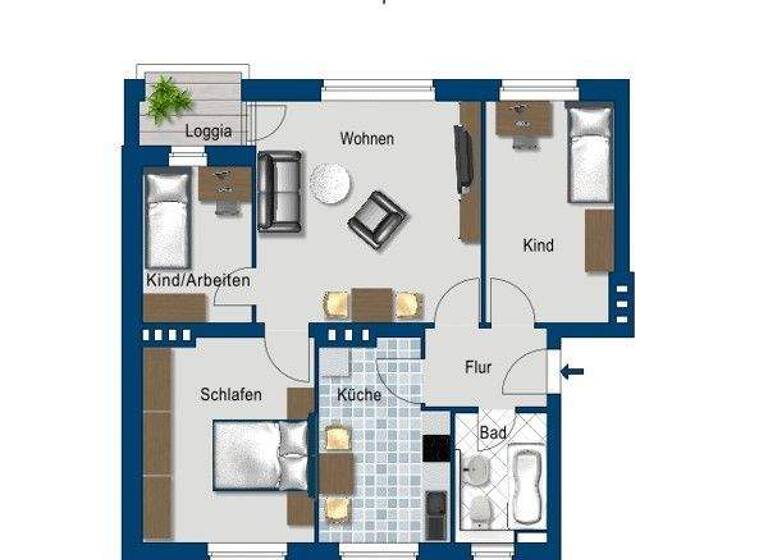 Wohnung zur Miete 458 € 3,5 Zimmer 71 m² 1. Geschoss frei ab 11.04.2026 Johannes-Münze-Str. 2 Cracau Magdeburg 39114