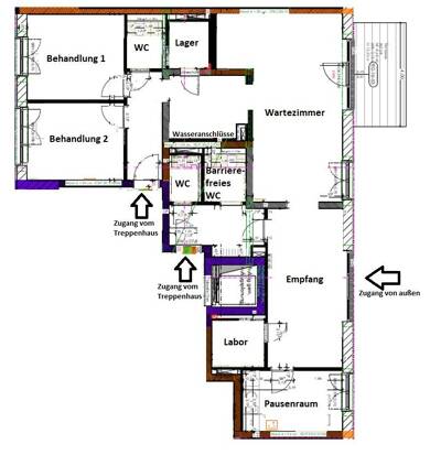 Praxisfläche zur Miete provisionsfrei 12 € 113,9 m² Bürofläche Martinshöhe 13 Wiederitzsch Leipzig 04158