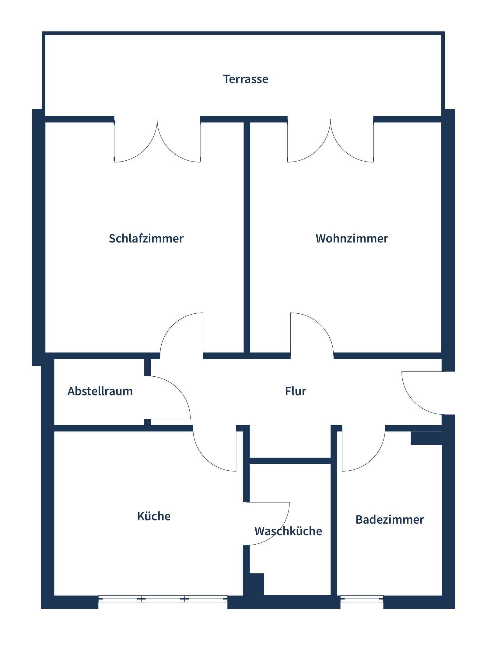 Wohnung zum Kauf 189.900 € 2 Zimmer 63 m²<br/>Wohnfläche EG<br/>Geschoss Stadtkern Vechta 49377