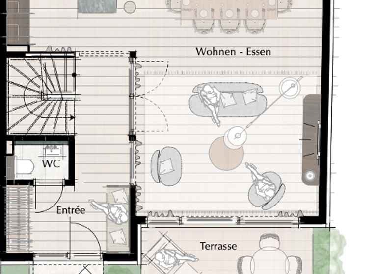 Doppelhaushälfte zum Kauf - Erstbezug 1.740.000 € 5 Zimmer 152 m² 275 m² Grundstück St. Georg Hamburg 20099