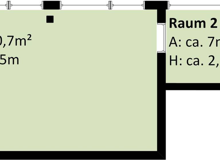 Büro zur Miete provisionsfrei 40,7 m² Bürofläche Hummelbergstraße 5 Sulz 6832