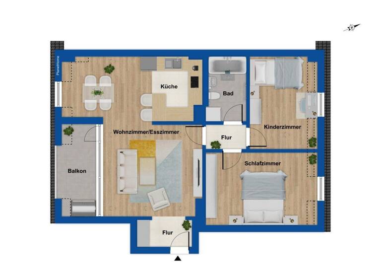 Wohnung zum Kauf 198.000 € 3 Zimmer 72,8 m² 3. Geschoss Pieschen-Nord/Trachenberge Dresden 01129