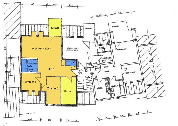 Wohnung zur Miete 800 € 3,5 Zimmer 80 m²<br/>Wohnfläche 4.<br/>Geschoss ab sofort<br/>Verfügbarkeit Dillweißenstein - Stadtviertel 105 Pforzheim 75180