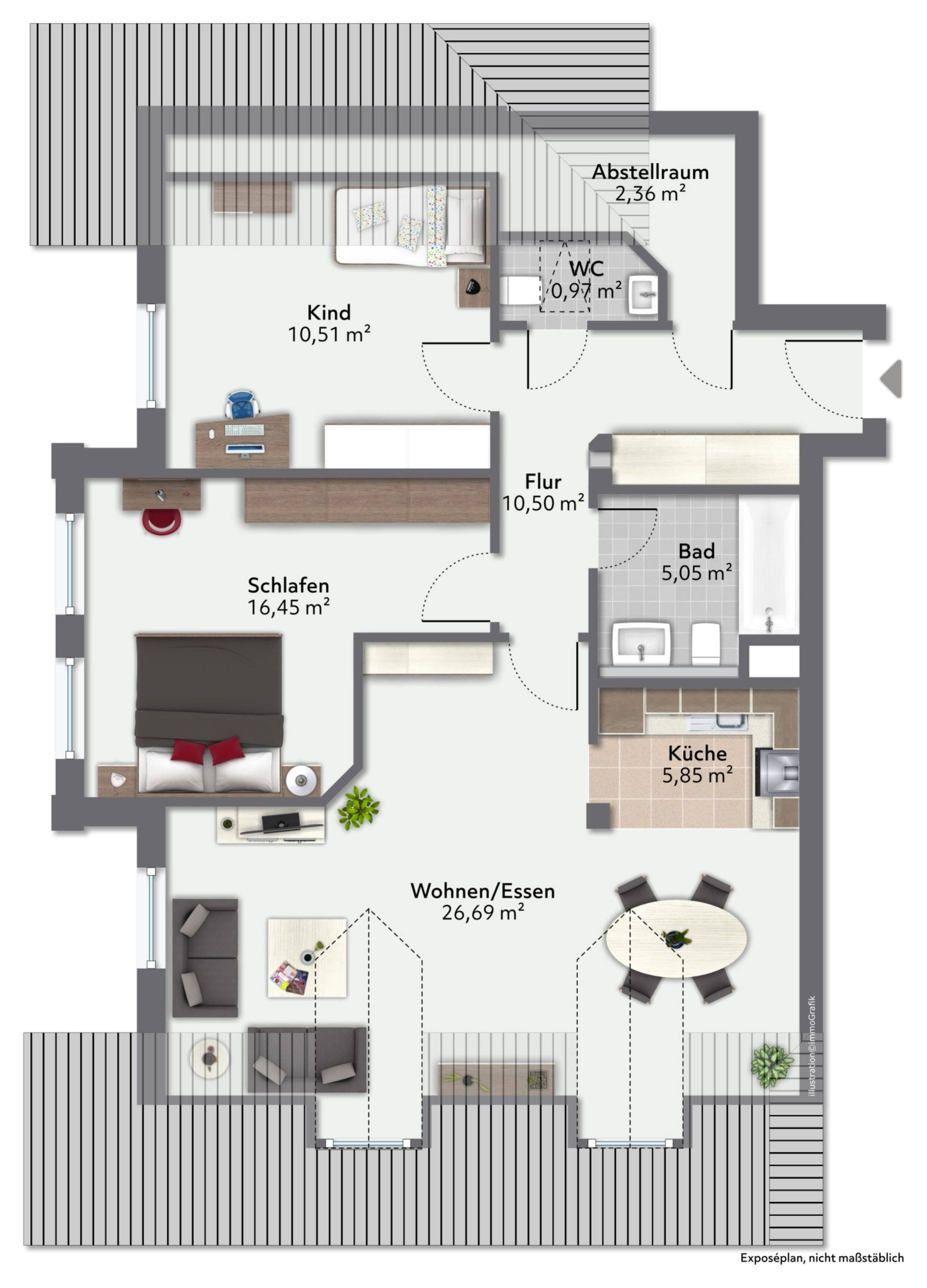 Wohnung zum Kauf 348.000 € 3 Zimmer 76 m²<br/>Wohnfläche EG<br/>Geschoss Egmating Egmating 85658