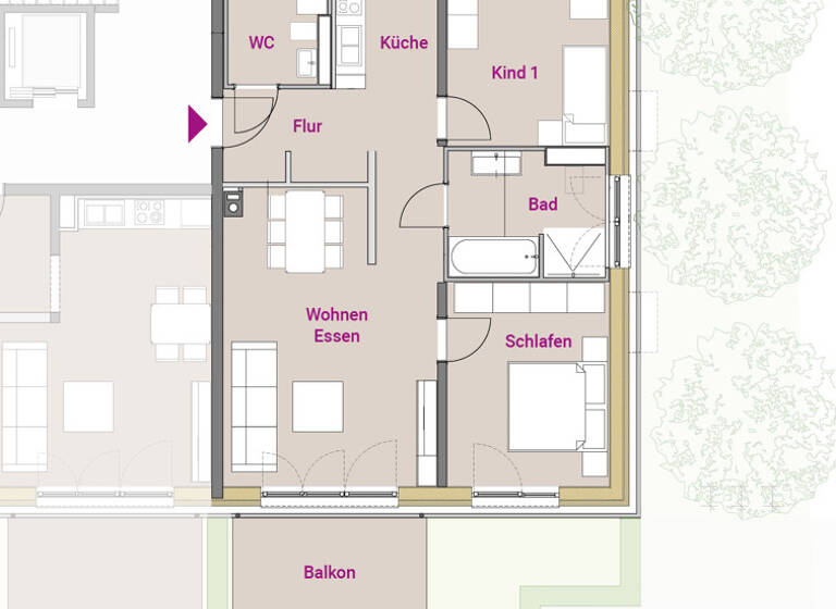 Wohnung zum Kauf 414.900 € 3 Zimmer 83,1 m²<br/>Wohnfläche 1.<br/>Geschoss Roth Roth 91154