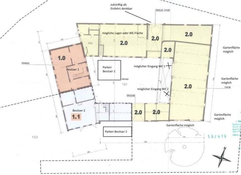Bauernhaus zum Kauf 450.000 € 18 Zimmer 900 m² 2.965 m² Grundstück Willich 47877