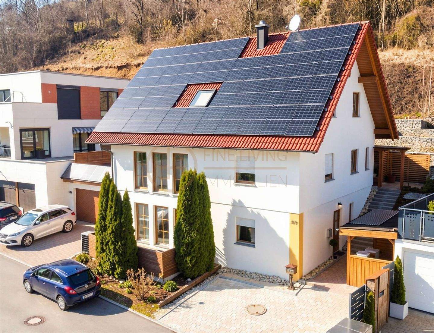 Immobilie in Mühlhausen im Täle - Modernes Einfamilienhaus mit Einliegerwohnung, Photovoltaikanlage und Doppelgarage - Bild 0
