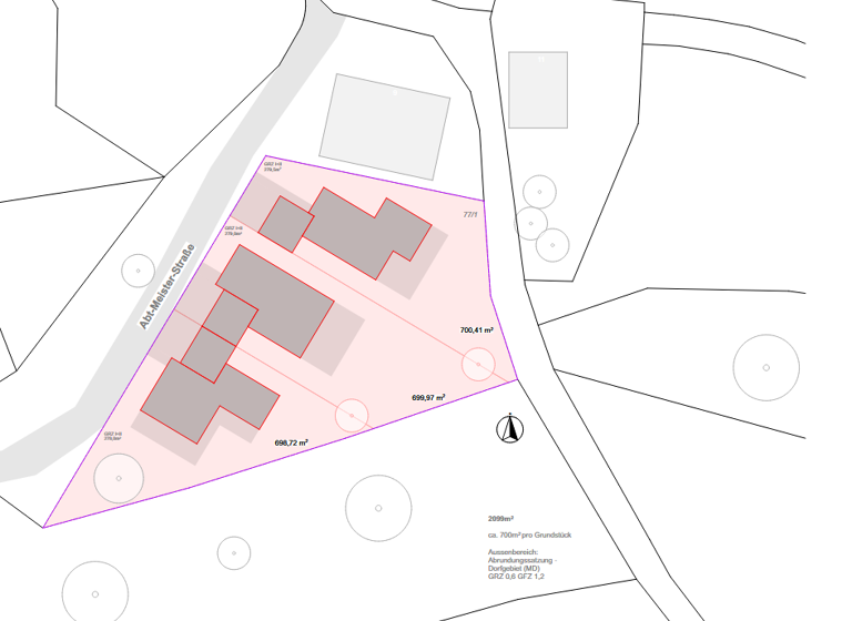 Grundstück zum Kauf provisionsfrei 80.500 € 700 m² Grundstück Lausheim Stühlingen 79780