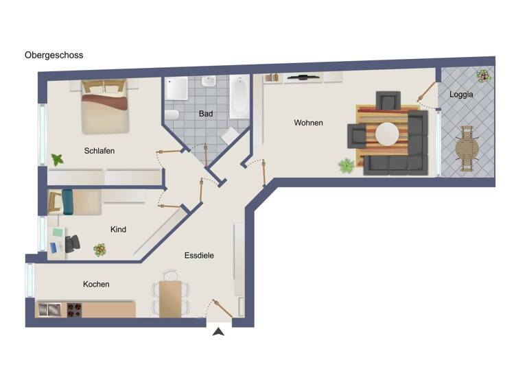 Wohnung zum Kauf 189.000 € 3 Zimmer 85 m²<br/>Wohnfläche 1.<br/>Geschoss ab sofort<br/>Verfügbarkeit Nordhorn Nordhorn 48529