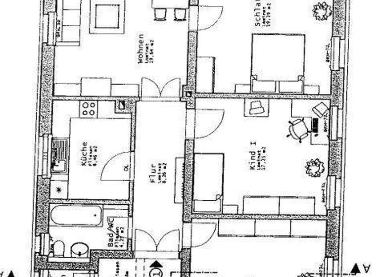 Wohnung zur Miete 1.196 € 4 Zimmer 103,8 m² Hainstraße 2 Radebeul 01445