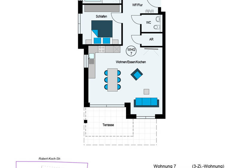 Wohnung zum Kauf 535.000 € 3 Zimmer 84 m² EG Burgholz Reutlingen 72766