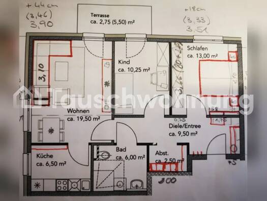 Terrassenwohnung zur Miete Tauschwohnung 870 € 3 Zimmer 70 m² EG Bornstedt Potsdam 14469