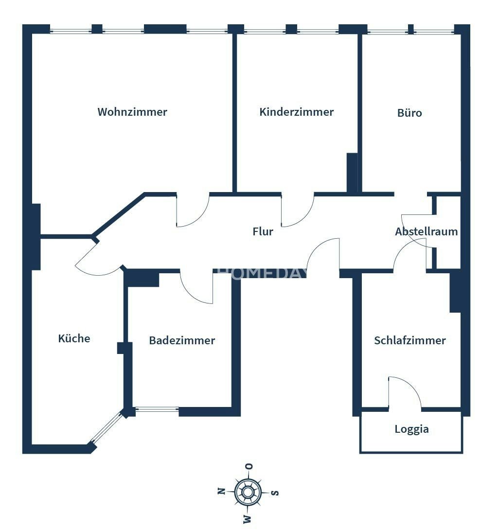 Wohnung zum Kauf 185.000 € 4 Zimmer 99 m²<br/>Wohnfläche 3.<br/>Geschoss Innenstadt Halle 06110