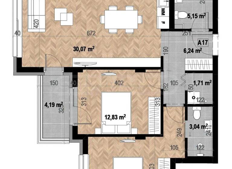 Studio zum Kauf 257.760 € 3 Zimmer 103,2 m² Sofia