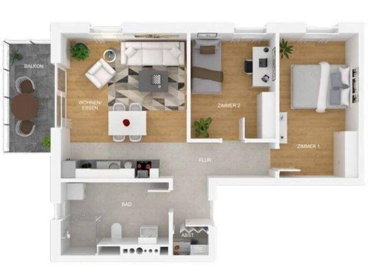 Wohnung zum Kauf provisionsfrei 282.240 € 3 Zimmer 64 m² Oettingen 86732
