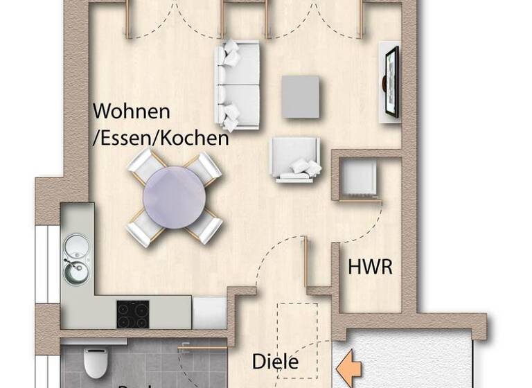 Wohnung zur Miete - Erstbezug 880 € 2 Zimmer 63 m² 1. Geschoss frei ab 01.07.2026 Am Dwoberg 78 Dwoberg/Ströhen Delmenhorst 27753