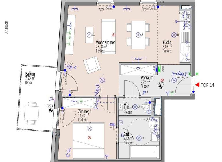 Wohnung zum Kauf - Erstbezug 263.300 € 2 Zimmer 55,2 m² 3. Geschoss Wiener Neustadt 2700