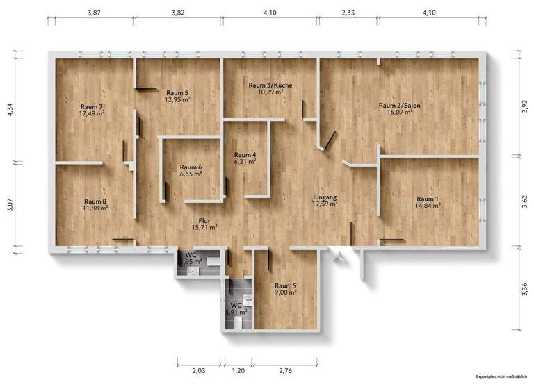 Praxisfläche zur Miete 1.050 € 8 Zimmer 152 m² Bürofläche Olsberg 59939