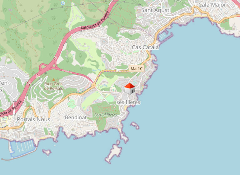 Wohnung zum Kauf 375.000 € 3 Zimmer 75 m² 7. Geschoss Illetas 07181