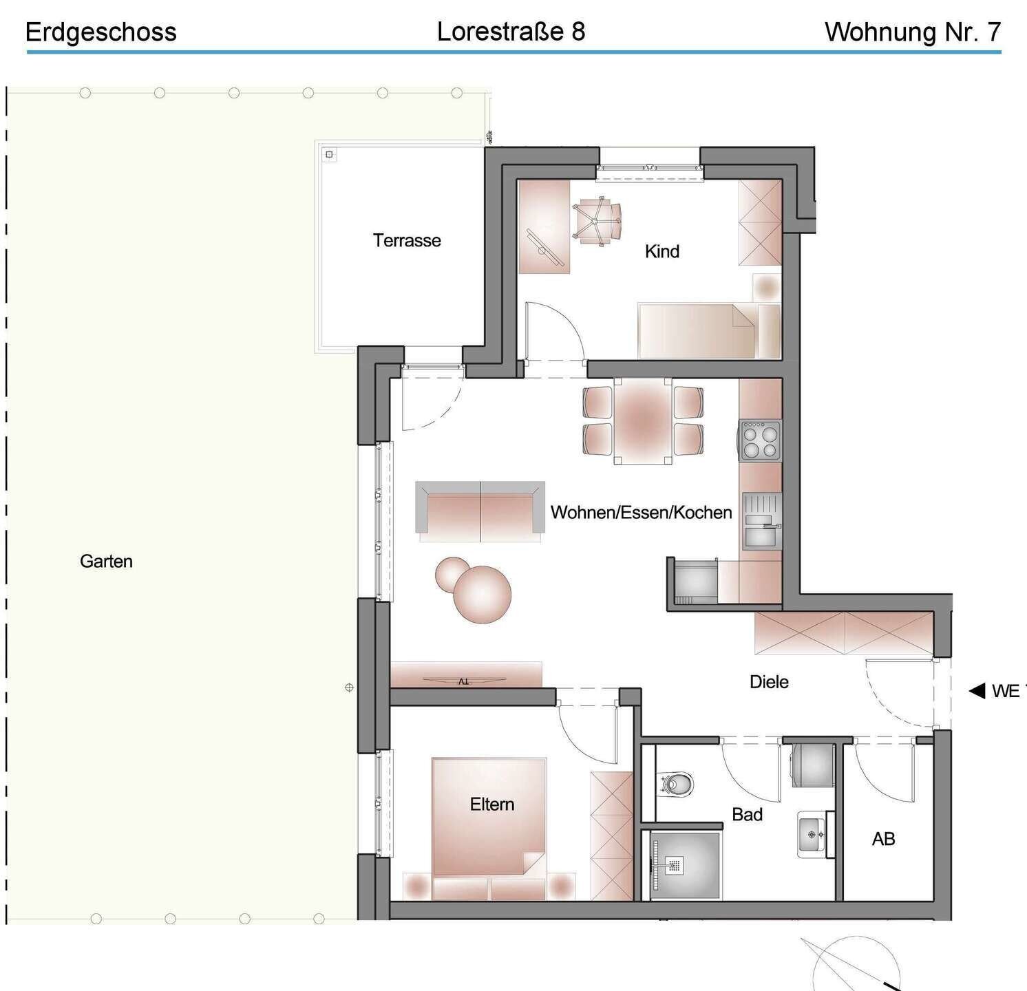 Wohnung zum Kauf 290.700 € 3 Zimmer 57,8 m²<br/>Wohnfläche 3.<br/>Geschoss Lorestraße 8 Dinkelsbühl Dinkelsbühl 91550