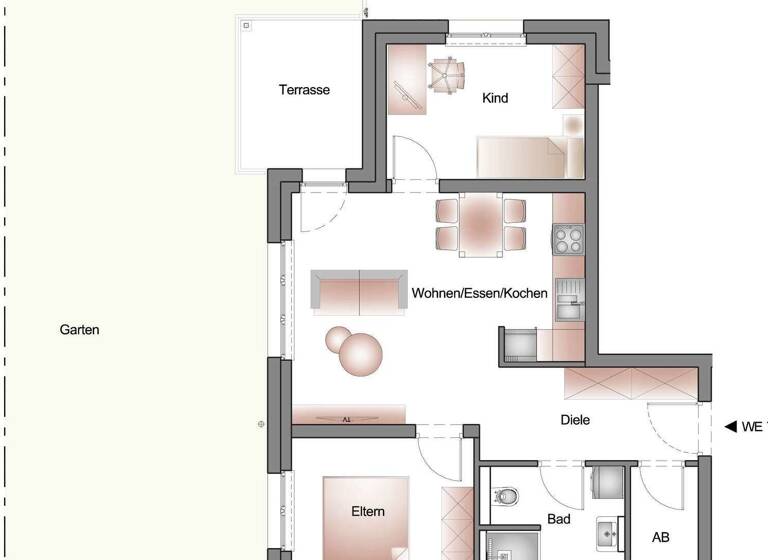 Wohnung zum Kauf provisionsfrei 290.700 € 3 Zimmer 57,8 m²<br/>Wohnfläche EG<br/>Geschoss Lorestraße 8 Dinkelsbühl Dinkelsbühl 91550