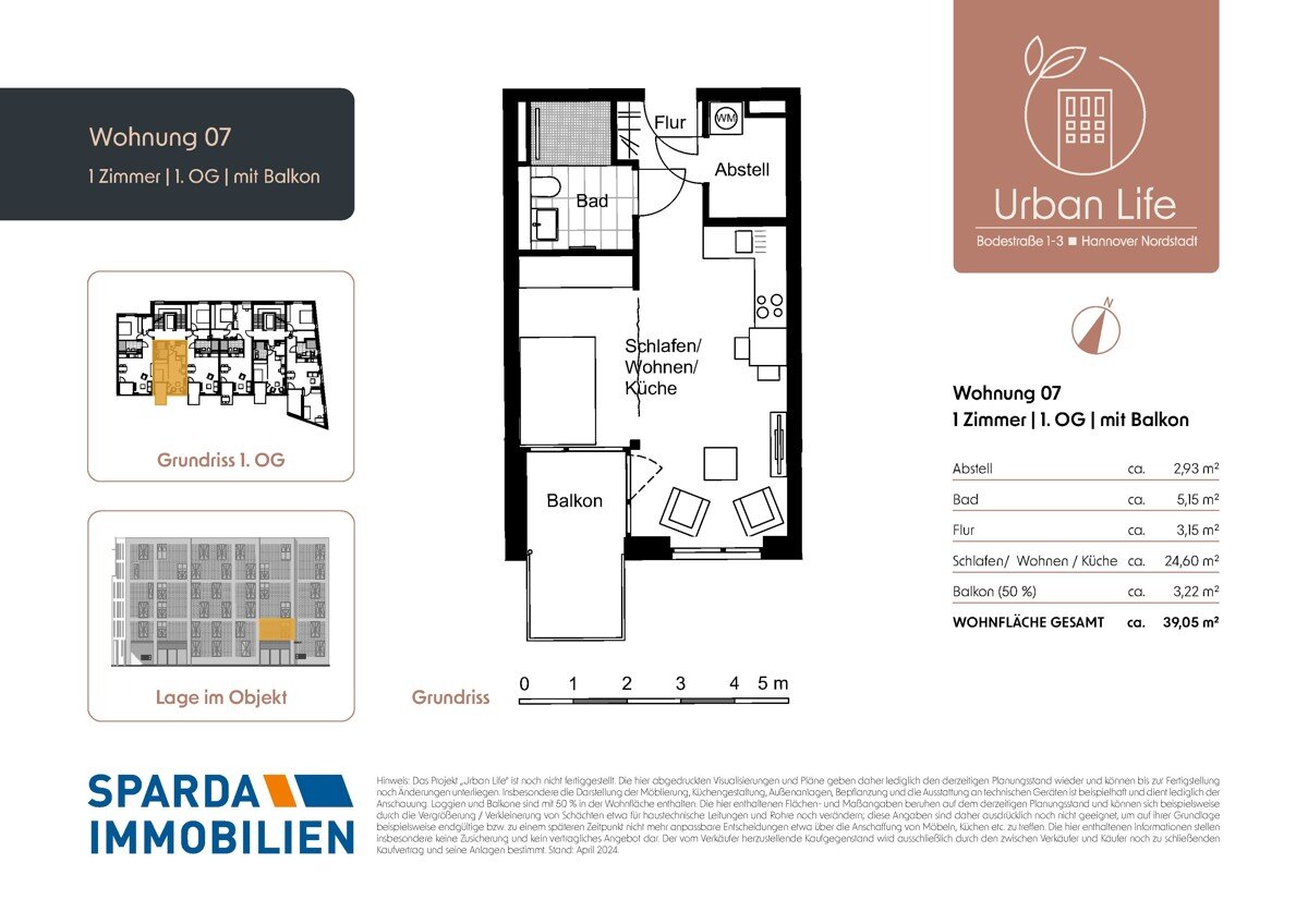 Wohnung zum Kauf provisionsfrei 225.000 € 1 Zimmer Bodestraße 1-3 Nordstadt Hannover-Nordstadt 30167