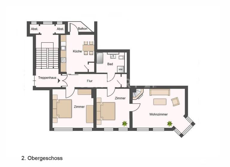 Wohnung zum Kauf 139.800 € 3 Zimmer 87 m² 2. Geschoss Heppens Wilhelmshaven 26384