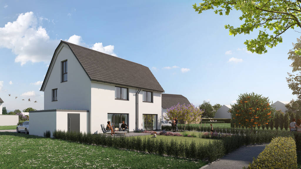 Doppelhaushälfte zum Kauf - Erstbezug provisionsfrei 534.990 € 4 Zimmer 128 m² 212 m² Grundstück Wilhelm-Kreutz-Straße Heiligenstein Römerberg 67354