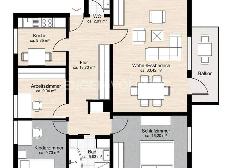 Wohnung zum Kauf 369.000 € 4 Zimmer 106 m² 2. Geschoss Garstedt Norderstedt 22848