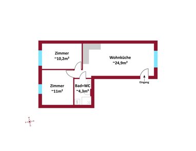 Wohnung zum Kauf 332.000 € 2 Zimmer 50,4 m² Wien 1100