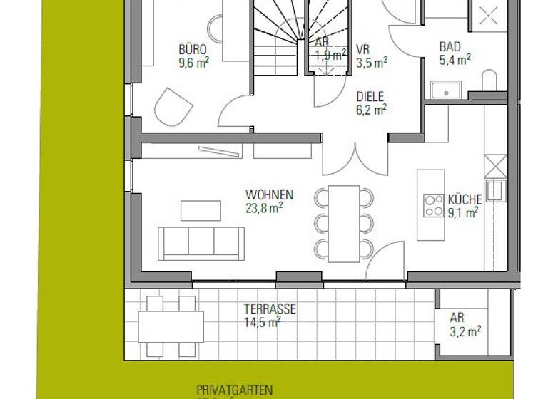 Doppelhaushälfte zum Kauf - Erstbezug provisionsfrei 499.900 € 4 Zimmer 117,2 m² Zirbenweg Kalsdorf bei Graz 8401